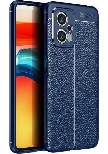 Xiaomi Poco X4 Gt ile Uyumlu Kılıf Deri Görünümlü Silikon Telefon Kılıfı Kapak