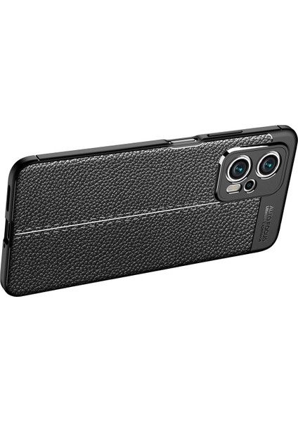 Xiaomi Poco X4 Gt ile Uyumlu Kılıf Deri Görünümlü Silikon Telefon Kılıfı Kapak