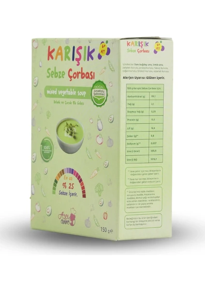 Aşçı Anne Karışık Sebze Çorbası (6 + Ay)