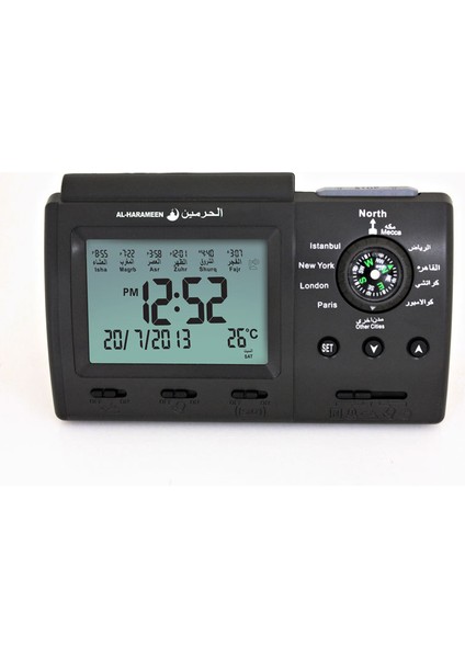 Otomatik Dijital Saat Islami Azan Müslüman Dua Alarm Azan Saat Masaüstü Saat Ev Dekorasyonu Siyah (Yurt Dışından) modelleri