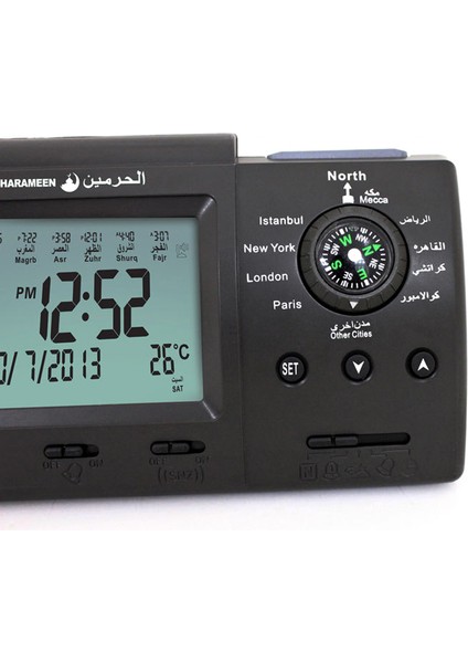 Otomatik Dijital Saat Islami Azan Müslüman Dua Alarm Azan Saat Masaüstü Saat Ev Dekorasyonu Siyah (Yurt Dışından) fırsatları