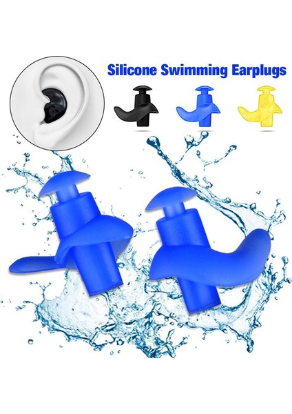 5çift Yüzme Kulakları Surf Duşu Bathing-Black (Yurt Dışından)