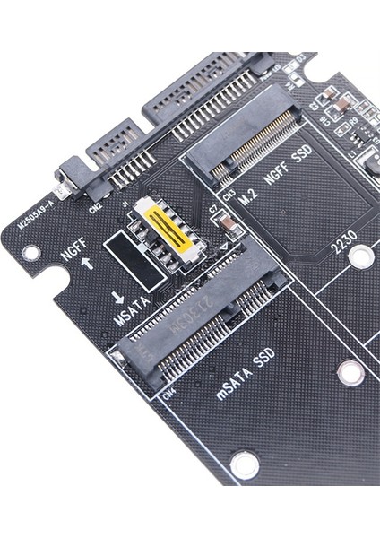 M.2 Ngff Ssd'e Sata 3.0 Adapter Card Msata Ssd'e Sata 3.0 Riser Card 2'e 1 Dönüştürücü Adapter Card (Yurt Dışından)