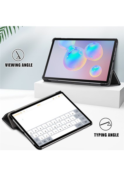 Samsung S6LITE 10.4-Inç Tablet Pc Kılıfı Üç Katlı Boyalı Uyuyan Deri Kılıf (Yurt Dışından) modelleri