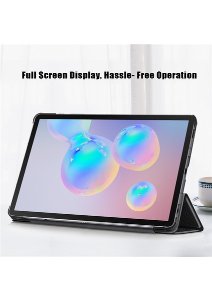 Samsung S6LITE 10.4-Inç Tablet Pc Kılıfı Üç Katlı Boyalı Uyuyan Deri Kılıf (Yurt Dışından) fırsatları