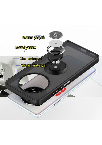 Honor X9A Için Telefon Kılıfı [düşmeye Karşı Koruma] Araba Manyetik Halka Tutuculu (Yurt Dışından) fırsatları