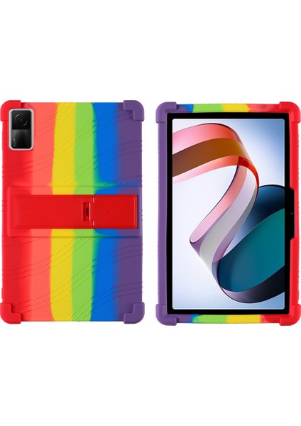 Redmi Redmi Pad Tablet Koruyucu Kılıf 10.61 Inç Sarılı Kenar Düşme Önleyici Silikon Braket Kabuğu (Yurt Dışından)