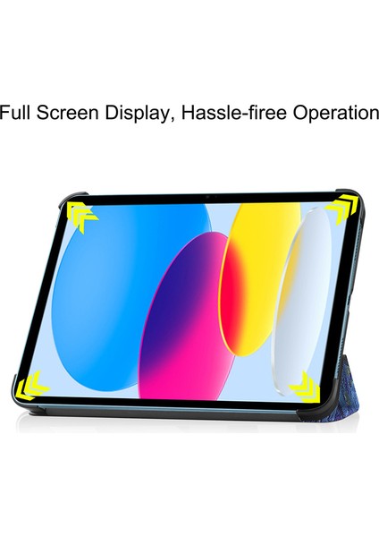 IPAD10 Tablet Bilgisayar Kasası iPad 10.9 Üç Katlı Boyalı Koruyucu Kabuk Hareketsiz ve Düşmez (Yurt Dışından) modelleri