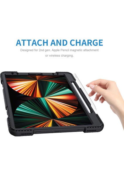 IPADPRO12.9 Kalem Yuvalı Koruyucu Kapak Düşmeyi Önleyici Silikon Her Şey Dahil Tablet Koruyucu Kılıf (Yurt Dışından) modelleri