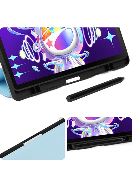 Lenovo Xiaoxin Pad Tablet Bilgisayar Koruyucu Kılıf 10.6 Inç Koruyucu Kabuk Tablet Bilgisayar Hareketsiz Kalem Yuvası Deri Çanta (Yurt Dışından) fırsatları