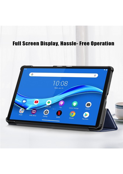 XHAPPY ARCTIC HUNTER Lenovo M10 2. Nesil Tablet Kılıfı X306X Üç Katlı Deri Kılıf Hazırda Bekletme Koruyucu Kılıf (Yurt Dışından)