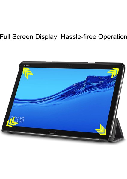 Huawei M5 Youth 10.1 Inç Tablet Koruyucu Kılıf Lite Boyalı 10.1 Üç Katlı Uyku Koruyucu Kılıf (Yurt Dışından) indirimleri
