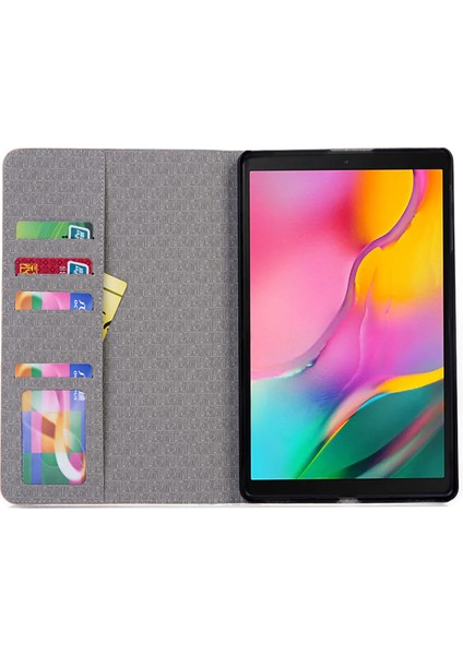 Samsung Tab S5E 10.5 2019 Tablet Pc Kılıf Ekose Desenli Deri Kılıf Kılıf (Yurt Dışından)