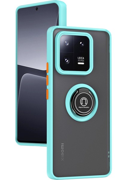 Xiaomi 13 Pro Için Telefon Kılıfı [düşmeye Karşı Koruma] Araba Manyetik Halka Tutuculu (Yurt Dışından)