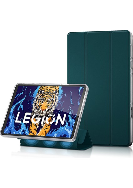 Lenovo Savior Y700 Tablet Koruyucu Kılıf Oyun Tableti 8.8-Inç Şeffaf Manyetik Deri Kılıf (Yurt Dışından)