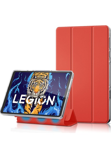 Lenovo Savior Y700 Tablet Koruyucu Kılıf Oyun Tableti 8.8-Inç Şeffaf Manyetik Deri Kılıf (Yurt Dışından)