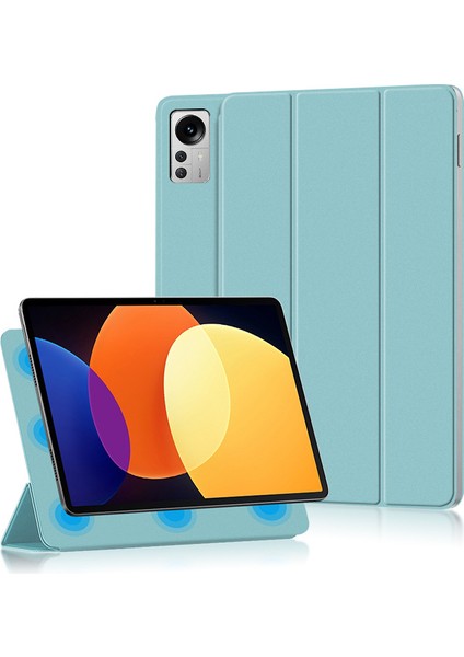 Mi Tablet Kılıfı 5pro 12.4 Inç Manyetik Emme Çift Taraflı Koruyucu Kılıf Kapak Uyku Deri Kılıf (Yurt Dışından)