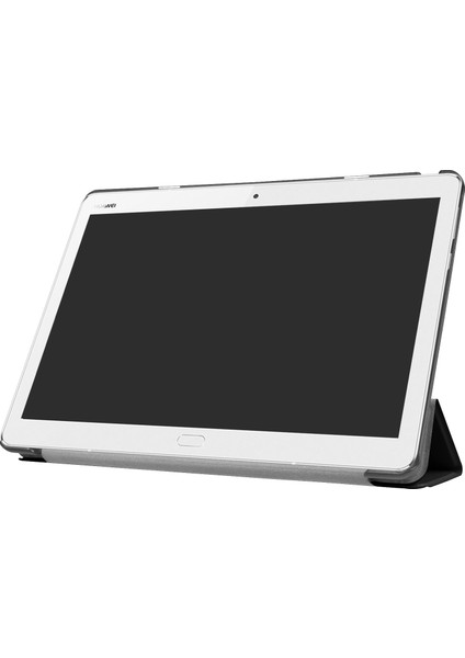 Huawei Mediapad M3 Lite 10 Inç Tablet Pc Kılıfı Üç Katlı Standlı Deri Kılıf (Yurt Dışından) modelleri