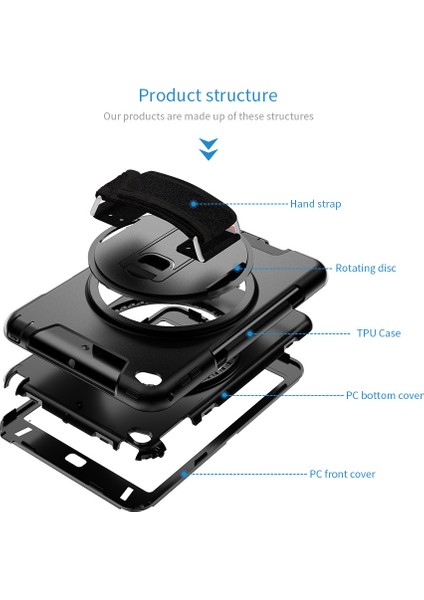 Apple ipad Mini4/5 Için Uygun Tablet Bilgisayar Koruyucu Kılıf Koruyucu Kılıf Kalınlaştırılmış Anti-Damla Tpu Yumuşak Kılıf (Yurt Dışından)