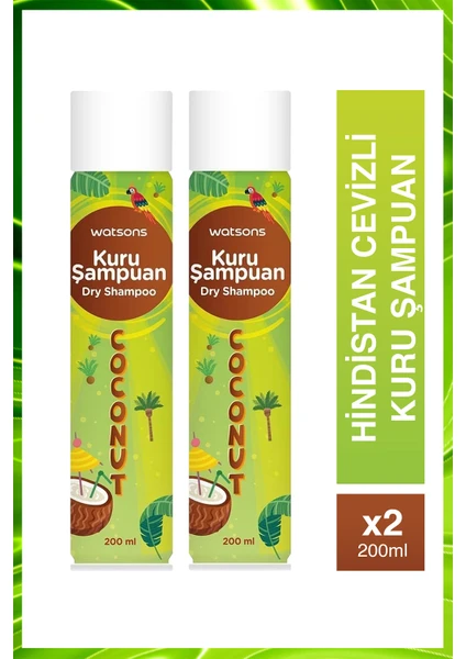 Kuru Şampuan Coconut 200 ml 2'li Set