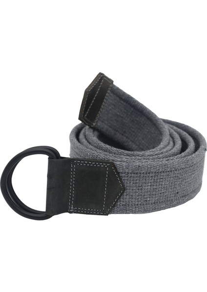 Erkek Kadın Kız Genç İçin Derili Unisex D Tokalı Siyah Halkalı Dokuma Koyu Gri Taktik Spor Kanvas Kot Bez Kemer fiyatları