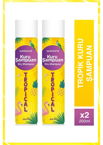 Kuru Şampuan Tropik 200 ml 2'li Set