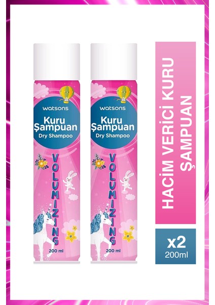 Kuru Şampuan Volumizer 200 ml 2 Adet