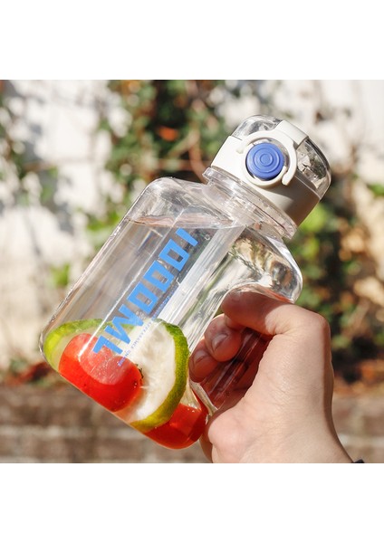 Internet Ünlülüğünün Büyük Kapasitesi Ton Dolar Plastik Fincan Sporu ve Fitness Su Şişesi, Erkek ve Kadın Öğrencilerin Taşınabilir Karton Büyük Karın Su Şişesi (Yurt Dışından) fiyatları