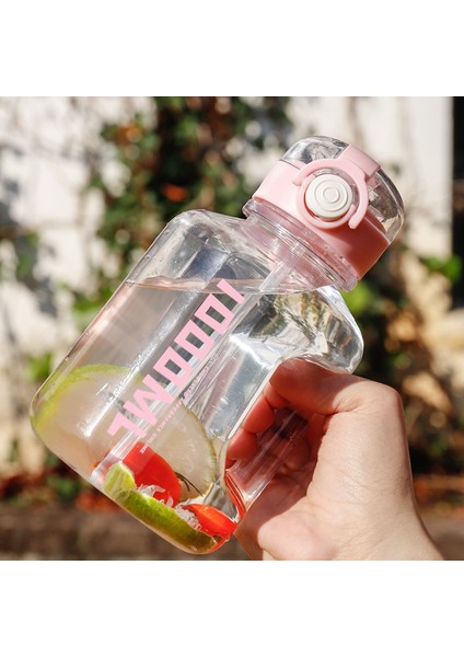 Internet Ünlülüğünün Büyük Kapasitesi Ton Dolar Plastik Fincan Sporu ve Fitness Su Şişesi, Erkek ve Kadın Öğrencilerin Taşınabilir Karton Büyük Karın Su Şişesi (Yurt Dışından) fırsatları
