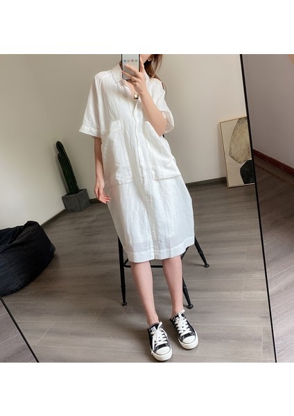 Günlük Cep Detaylı Salaş Kadın Elbise 260BEYAZ3 fiyatları