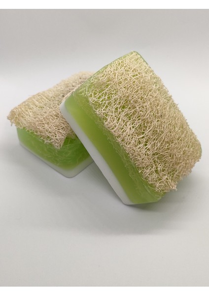 Doğal Kabak Lifli Sütlü Aloe Vera Sabun 2'Li