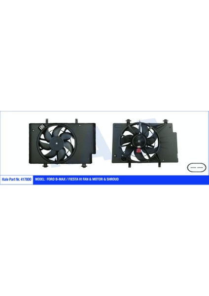 417800-FAN Motoru Davlumbazlı Fıesta Vı 1.4-1.4tdcı-1.5tdcı-1.6tdcı 08 Bmax-1.5tdcı-1.6