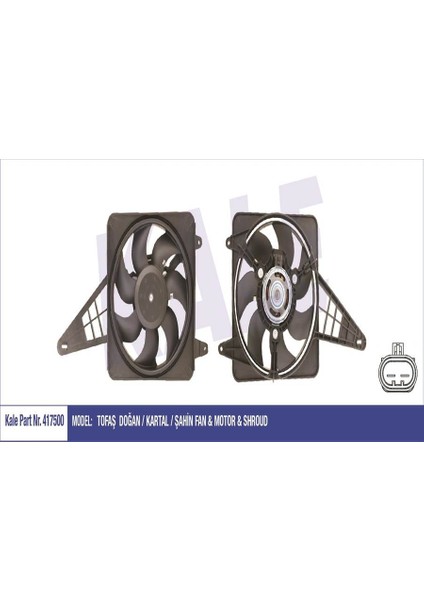 417500-FAN Motoru Davlumbazlı M131 Dkş-Slx Soketli 160W-300MM