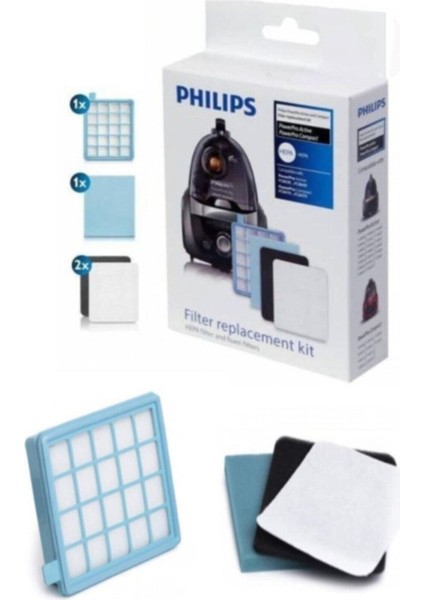 Philips Uyumlu Fc 9323/07 Powerpro Compact Hepa Filtre Seti ( 2 Adet ) fiyatları