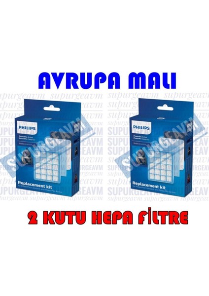 Philips Uyumlu 2 Kutu Phılıps Fc 9323/09 Powerpro Compact Filtre Seti