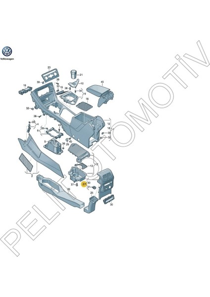 Tiguan (2016-2022) Arka Havalandırma Iç Izgarası 5NA864298 fiyatları