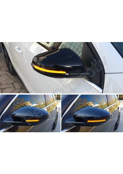 Golf 6 (2009-2013) Ayna Sinyali Kayar Ledli (Dinamik) Set