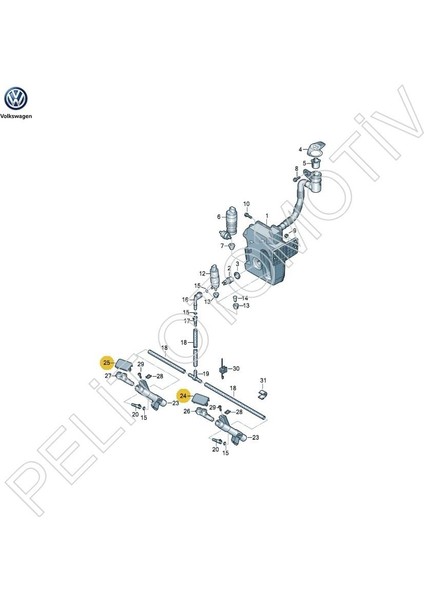 Scirocco Far Yıkama Kapağı Sol 1K8955109B (2009-2014) fiyatları