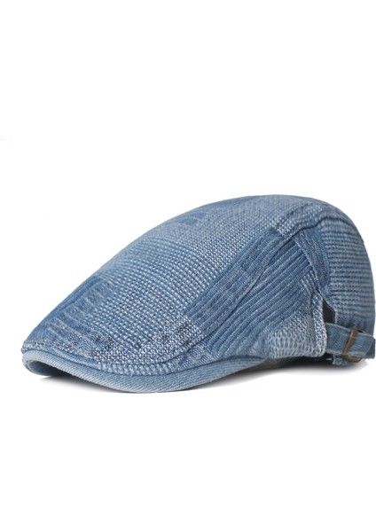 Denim Ördek Şapkası Erkek Retro Bere (Yurt Dışından)