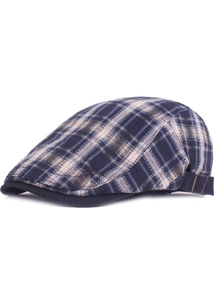 Ekose Kumaş Ördek Dil Kapağı Edebi Bere Ileri Şapka (Yurt Dışından)