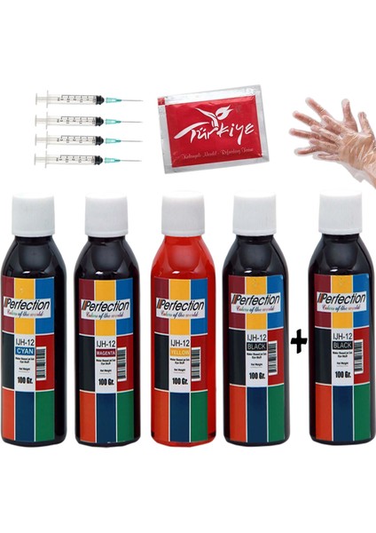 Hp , Canon 2 Kartuşlu Yazıcı Üniversal Mürekkep Dolum Seti 5X100 Ml.