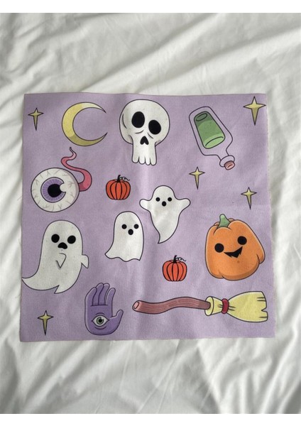 Planet Butik Regin Cute Halloween Tarot Örtüsü - Sunak Bezi