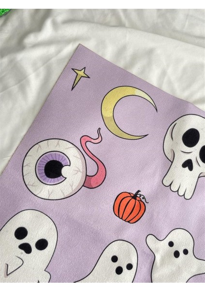 Planet Butik Regin Cute Halloween Tarot Örtüsü - Sunak Bezi