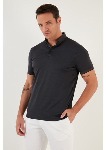 Pamuklu Slim Fit Polo T Shirt Erkek Polo T Shirt 646R1000