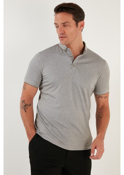 Pamuklu Slim Fit Polo T Shirt Erkek Polo T Shirt 646R1000 fiyatları