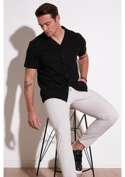 Pamuklu Regular Fit Kısa Kollu Gömlek Erkek Gömlek 5902640