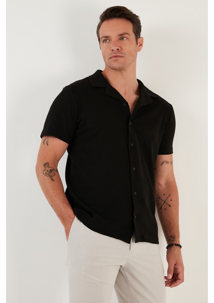 Pamuklu Regular Fit Kısa Kollu Gömlek Erkek Gömlek 5902640