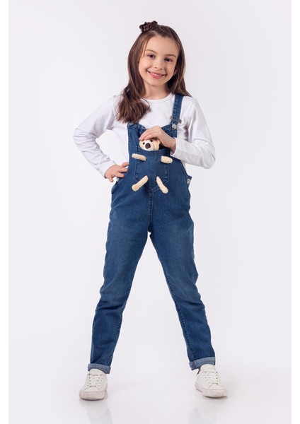 Ayıcıklı Çocuk Kot Salopet fiyatları