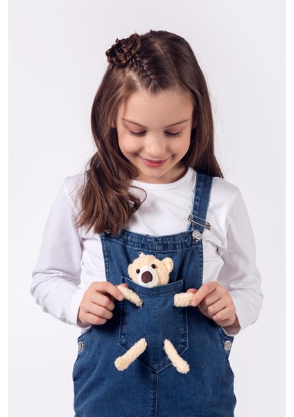 Ayıcıklı Çocuk Kot Salopet modelleri