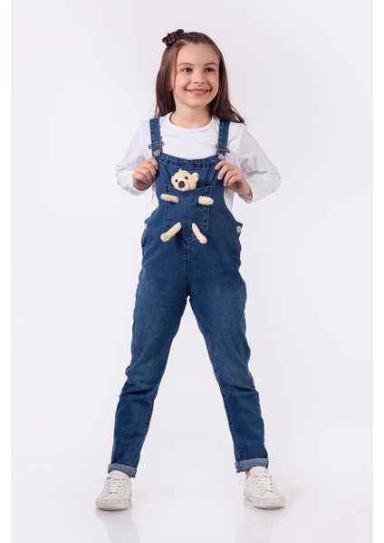 Ayıcıklı Çocuk Kot Salopet fırsatları